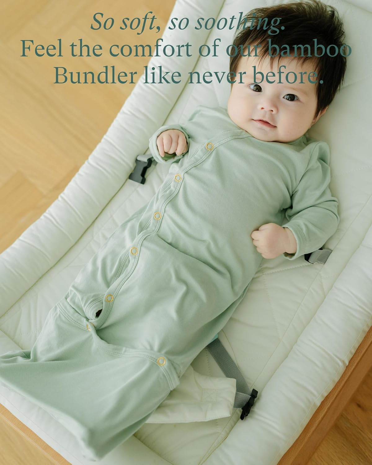 PurComfy Supersoft Baby Sleeper Gowns, Premium Bamboo Viscose Infant Nightgown Sleepers Preemie Newborn Snap Bundler - Image 3