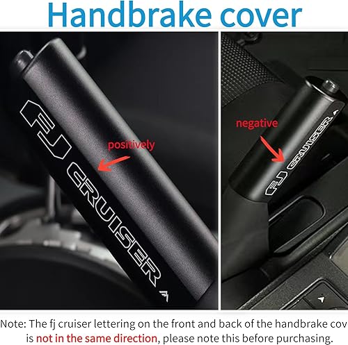 Miniatura 4 de Aosseiye Cubierta de perilla de palanca de cambios de modo de conducción, cubierta de aleación de aluminio, funda para freno de mano para Toyota