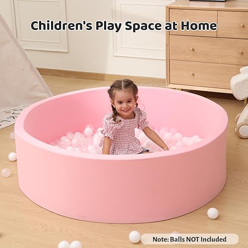 Miniatura 41 de Piscina de pelotas para bebés para niños pequeños, 35.4 x 11.8 pulgadas, piscina de bolas redondas suaves para bebés, corralito de juegos para gris