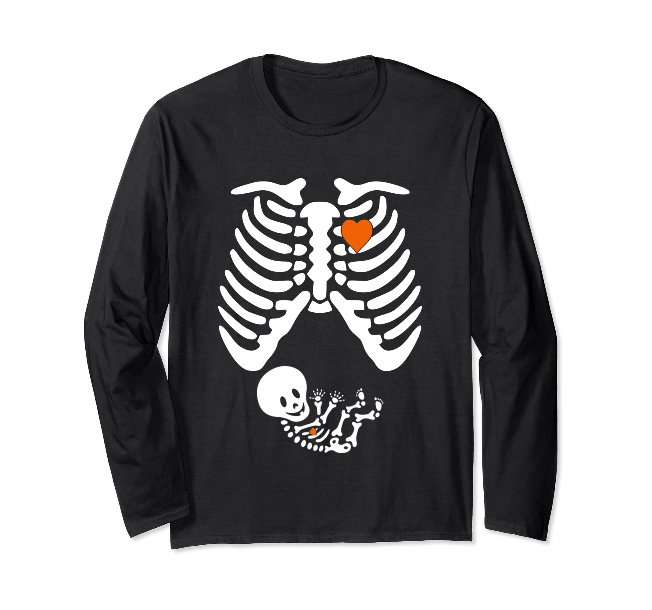 Pregnant Skeleton Costume Halloween Pregnancy Embarazada Esqueleto Disfraz Halloween Embarazo Manga Larga