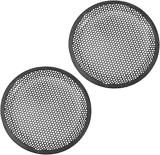 SUPVOX 2pcs 8 Speaker Grille Outdoor Subwoofer Griddle Grill Accessories Boombox Speaker Subwoofer Grill 8 Inch Speaker Cover Mesh 12 Inch Subwoofer Grill Wrought Iron Iron Grill Black