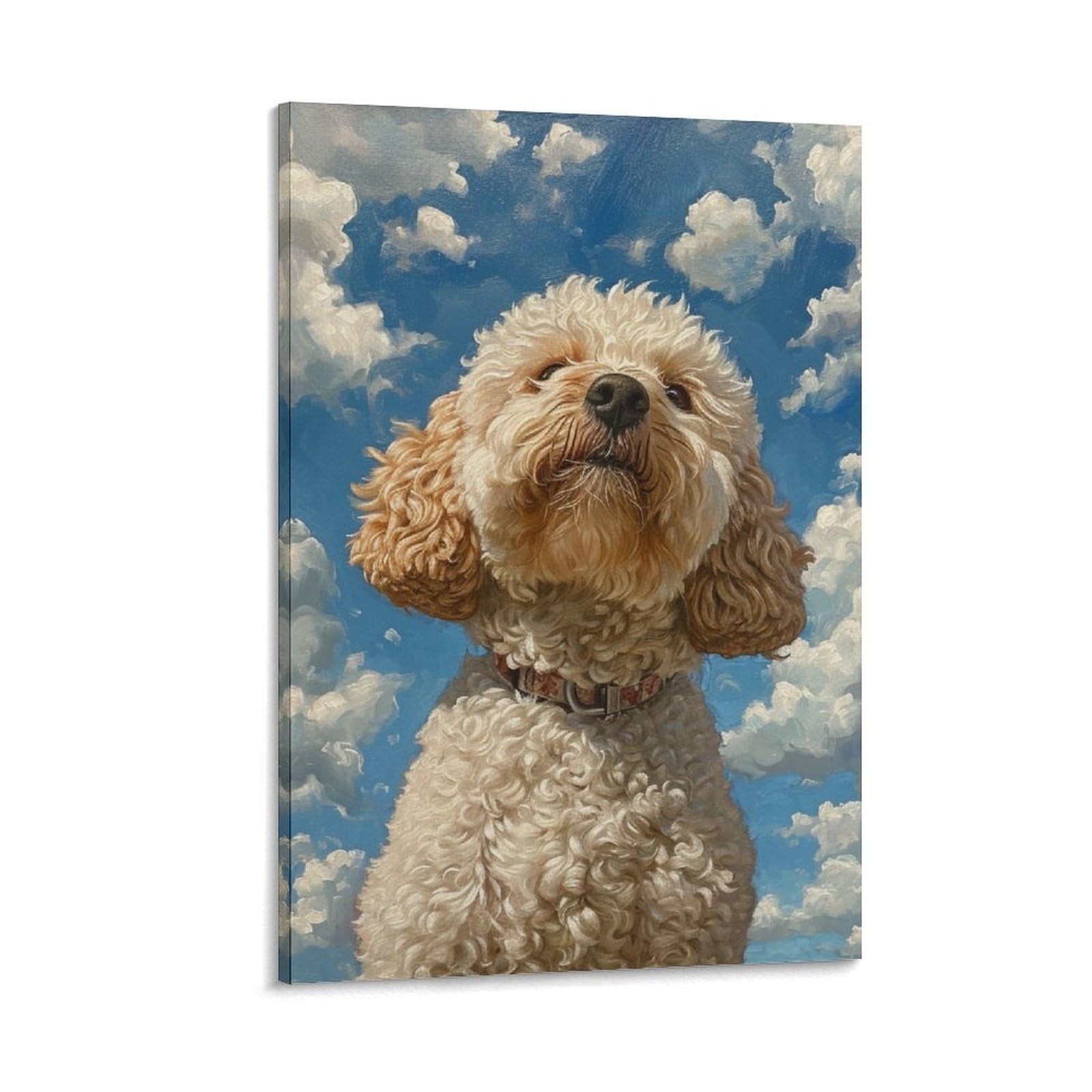 DHBANEIOK Cockapoo Canvas Wall Art Customised Personalised Photo on Canvas for Bedroom Room Picture Digitally Printed 16x24inch(40x60cm)