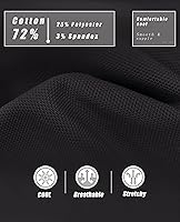 Vista 6 de MAGCOMSEN Women's Cotton Polo Shirts 3 Button Short Sleeve Cool Shirt Casual Work Collared Shirts