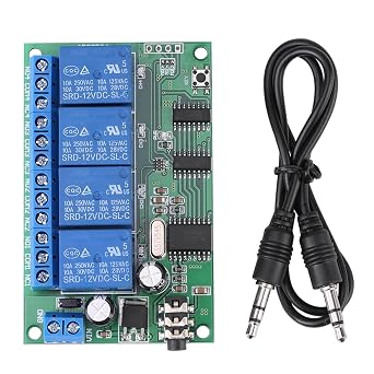 AD22B04 12V 4 Channel DTMF Tone Signal Decoder Relay Phone Remote Control PLC Module for Home Automation and Industrial Use