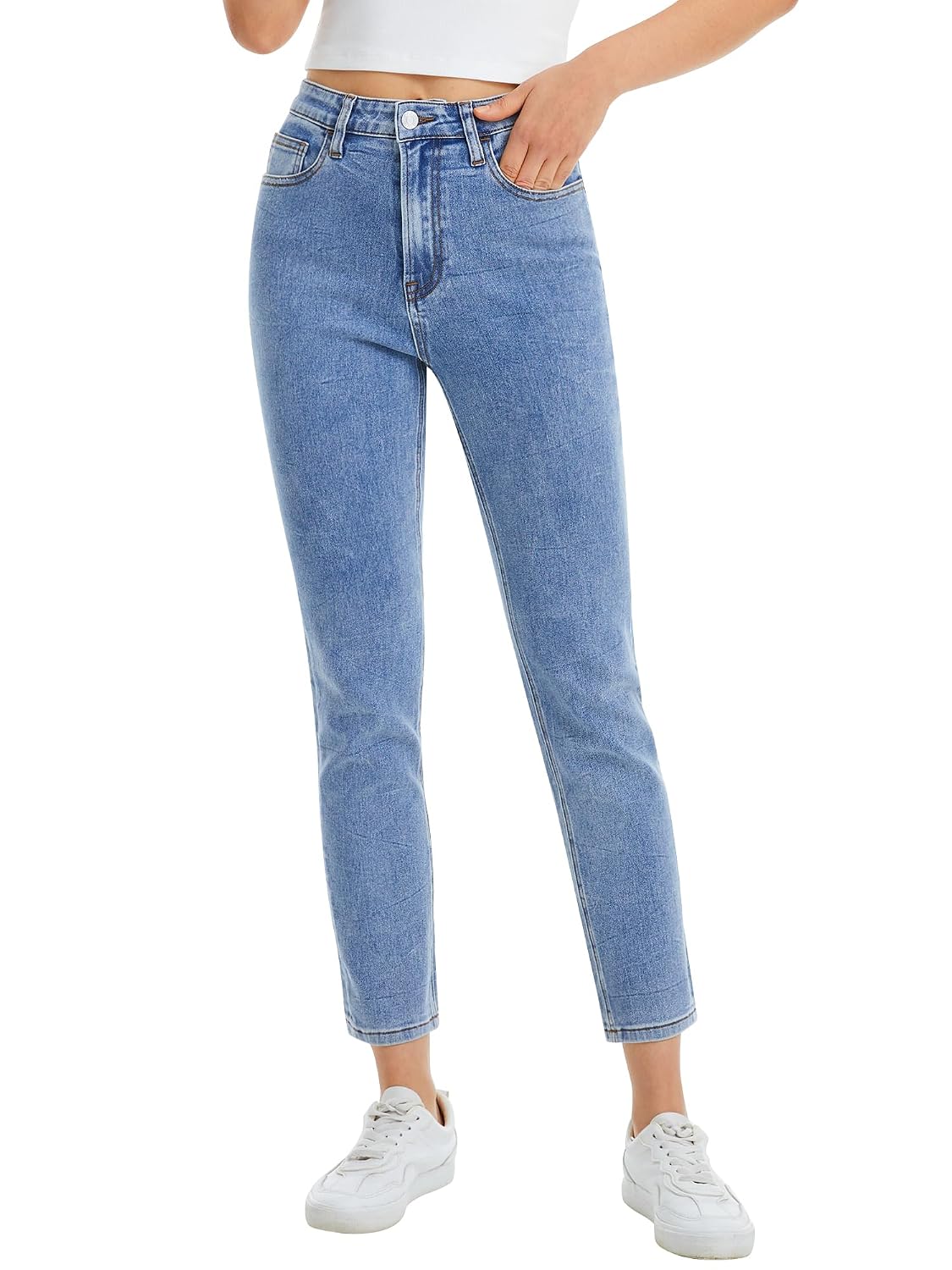 Women’s High Waisted Mom Jeans Stretchy Slim www.denim.fit Women’s High Waisted Mom Jeans Stretchy Slim www.denim.fit