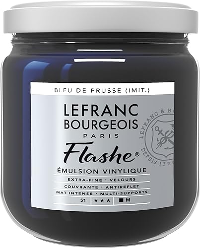 Lefranc Bourgeois Flashe Acrylique Pot 400ml Bleu De Prusse (Imit.)
