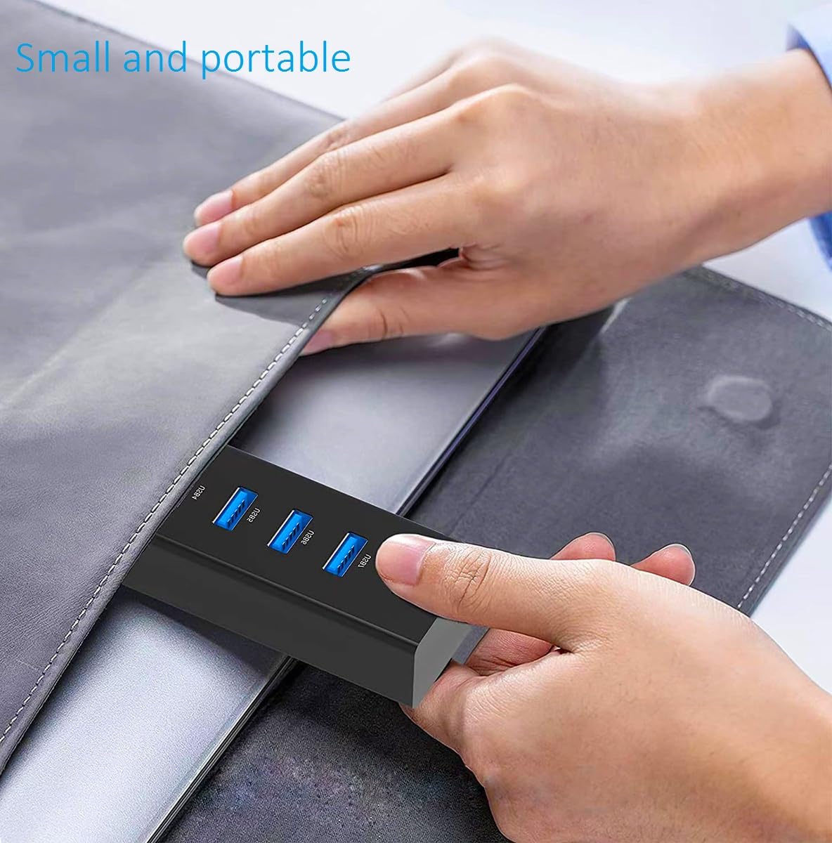 Hub USB 3.0 7 ports, répartiteur USB 5 Gbit/s de données avec câble de 1,2 m, pour ordinateur portable, PC, MacBook, Mac Pro/Mini, iMac, Surface Pro, Windows, clé USB, disque dur mobile