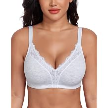 DotVol Womens V-Neckline Cotton Non Padded Wirefree Comfort Everyday Bra
