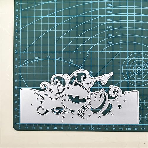 Miniatura 7 de FAWENUCY Troqueles de álbum de recortes, troqueles de corte de metal de Navidad para hacer tarjetas, plantilla de perforación para manualidades de