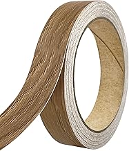 18mm x 10m Melamine Edge Tape, Self-adhesive Wood Veneer Trim Secure Hold Without Ironing Edge Banding Pre Glued Edging Tape Wood Repair Tape for Shelves Panels Furniture Worktop Cabinet (Ginkgo)