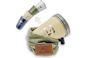 4Pcs Camp Cup 11oz 18/8 Stainless Steel, Travel Pint Tumbler, Wilderness Theme...