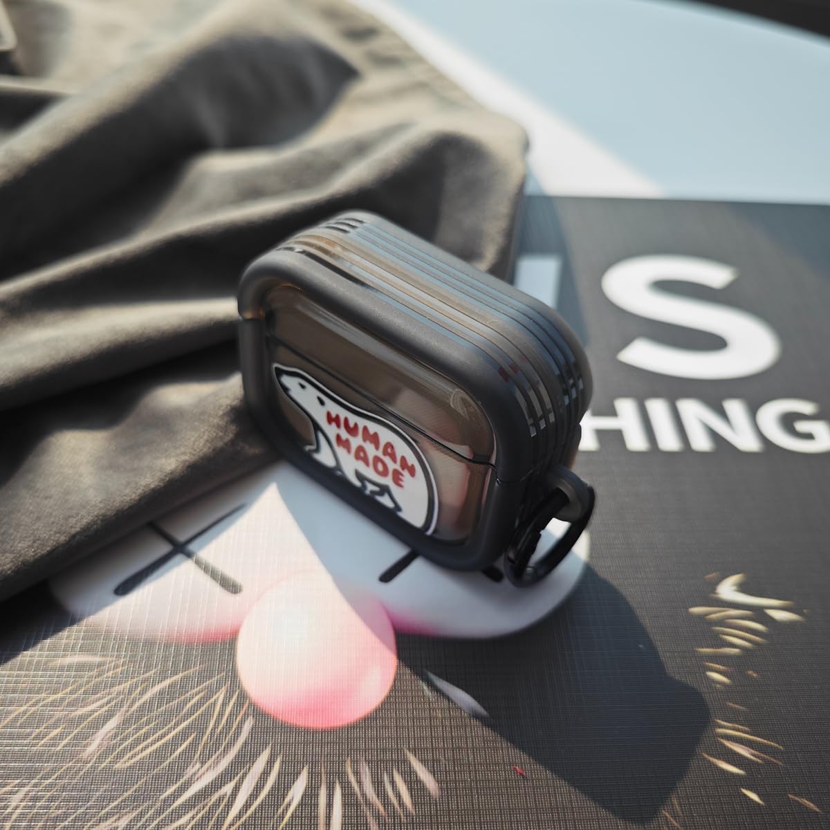 Amazon | ファッション イヤホンケース forAirPodspro 黒光り