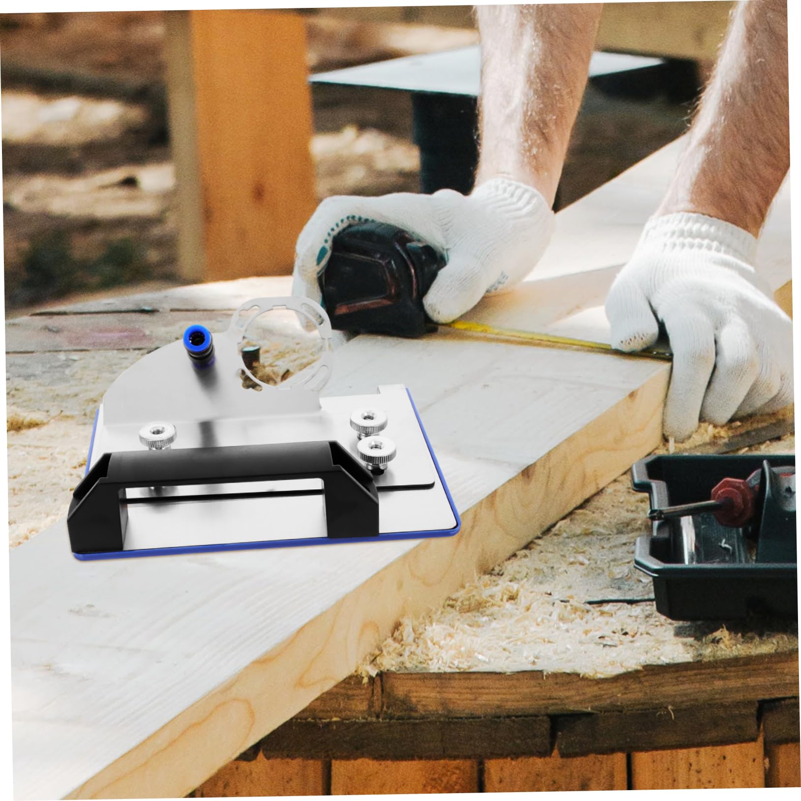 Angoily Herramienta De Biselado Para Amoladora Angular Soporte Para Cortes De Grados Azulejos y Accesorio De Instalación Para Trabajos Carpintería