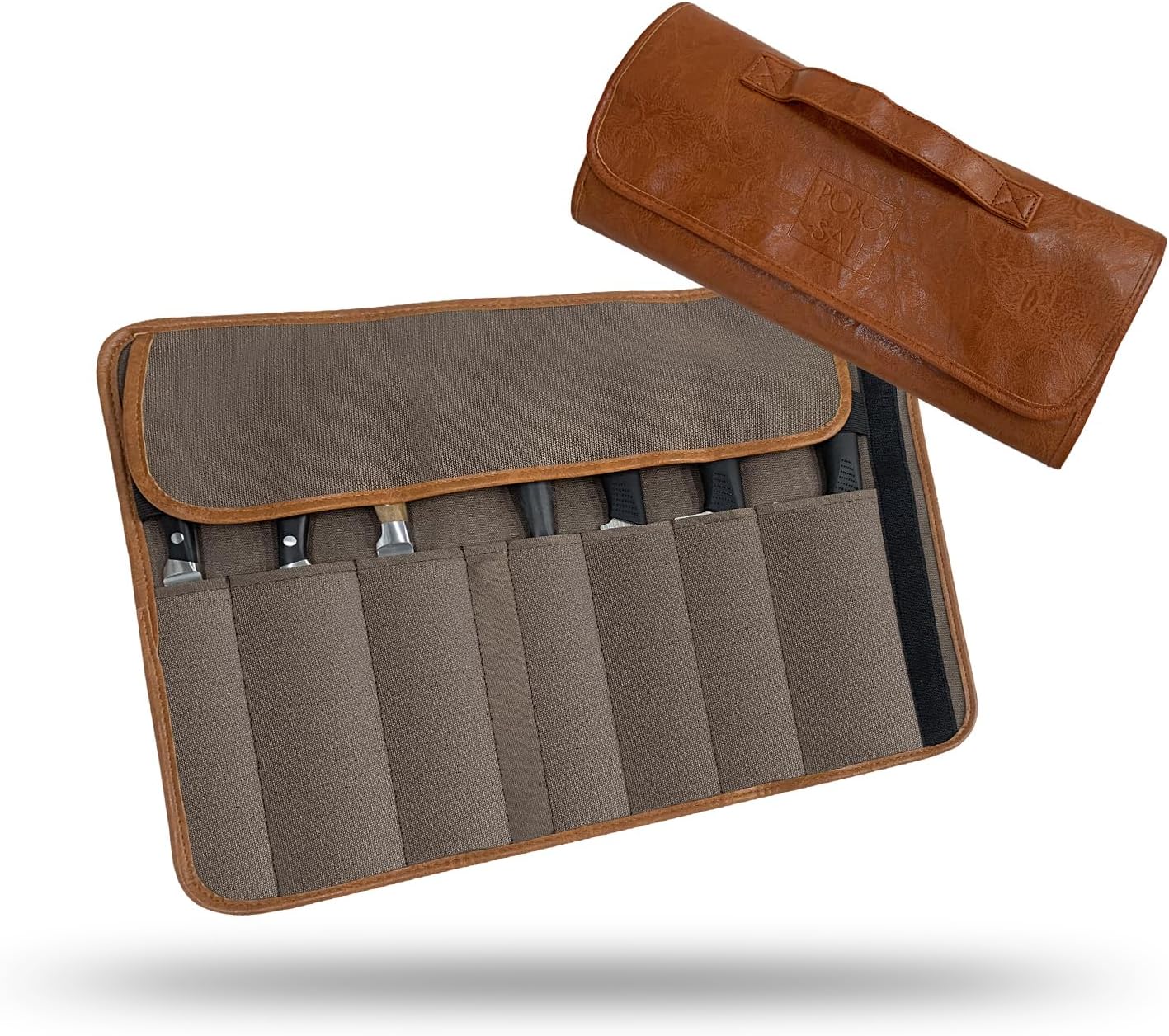 A AIFAMY Chef's Knife Roll Up Bag Travel Chef Knife Case