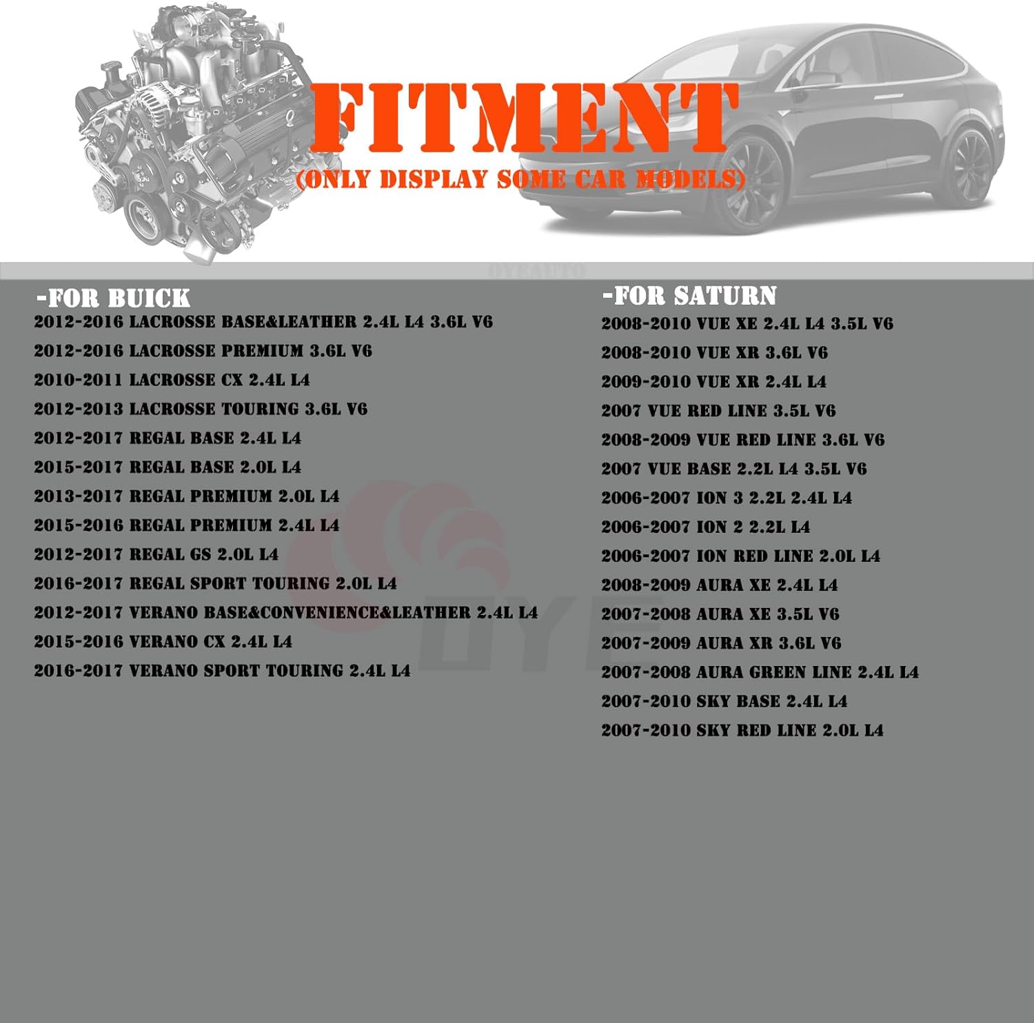 Intake and Exhaust Camshaft Position Actuator Solenoid Valve Kit 12655421 12655420 Fit for Chevrolet 2006-2017,Pontiac Saturn 2006-2010,Buick GMC 2010-2017 2.0L 2.2L 2.4L L4 3.0L 3.5L 3.6L 3.9L V6