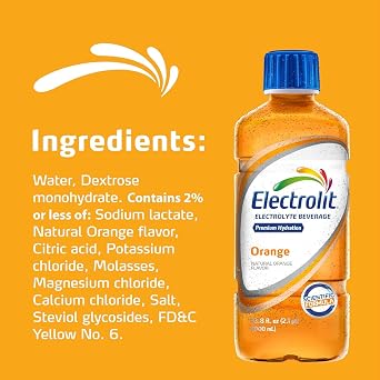 Electrolit Orange 33 oz 4 Bottles