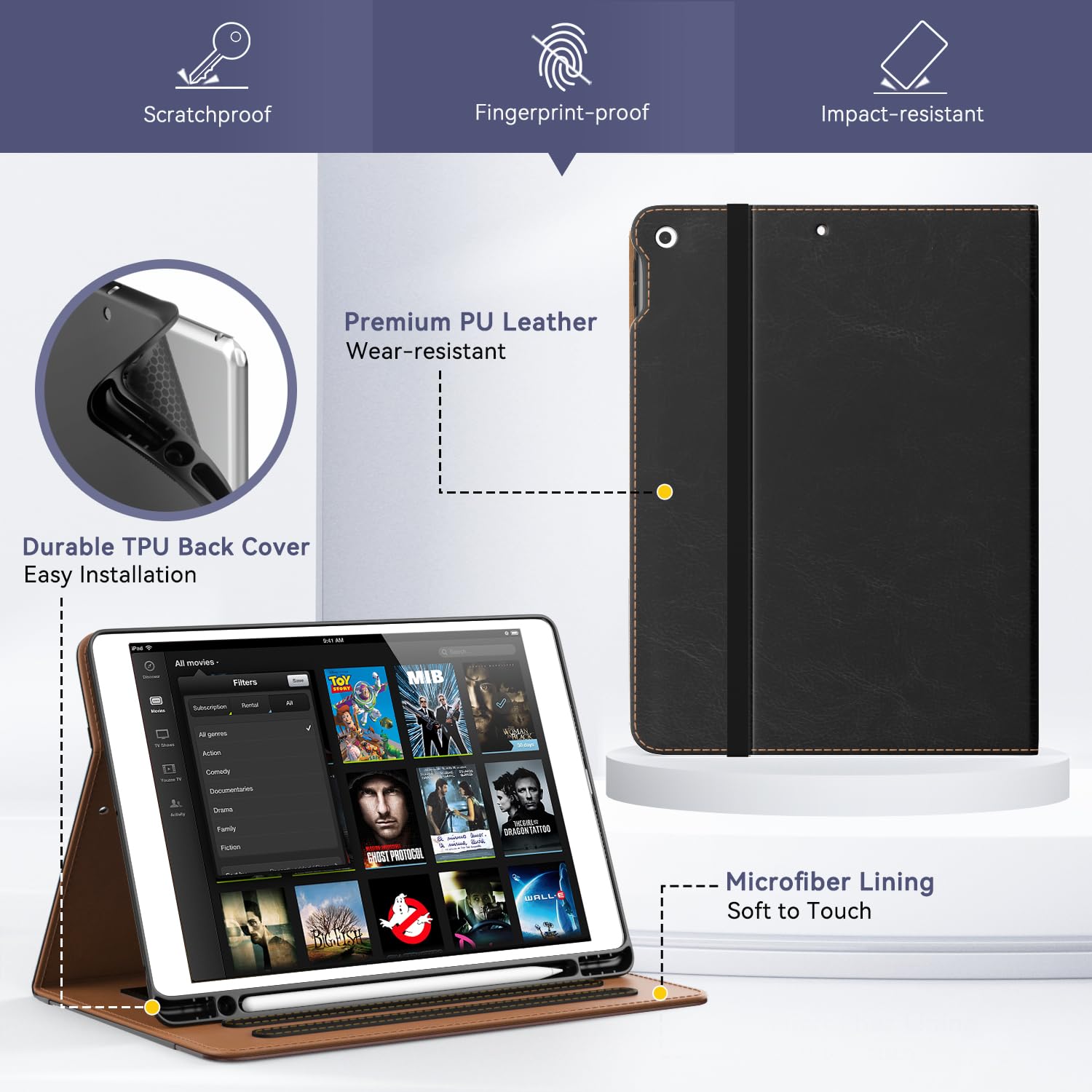 OKP Case For IPad 10th Generation 2022, 10th Gen Ipad Case With Multi-Angle Viewing