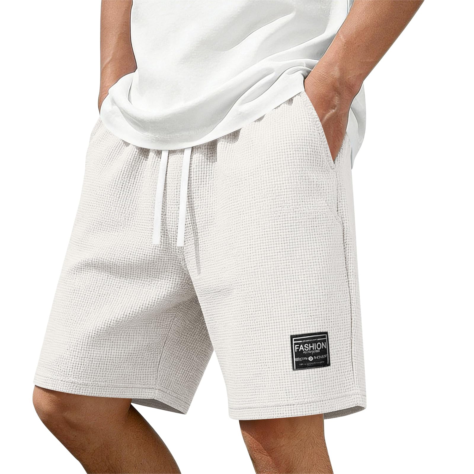 Short homme décontracté coupe ample avec cordon de serrage pour l'été - 8