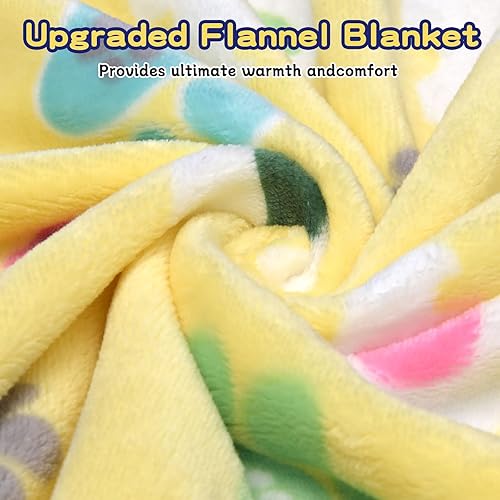 Miniatura 2 de REZUTAN Mantas para perros grandes, paquete de 3 mantas suaves y peludas lavables, cómodas de franela con estampado de vaca, mantas mullidas y