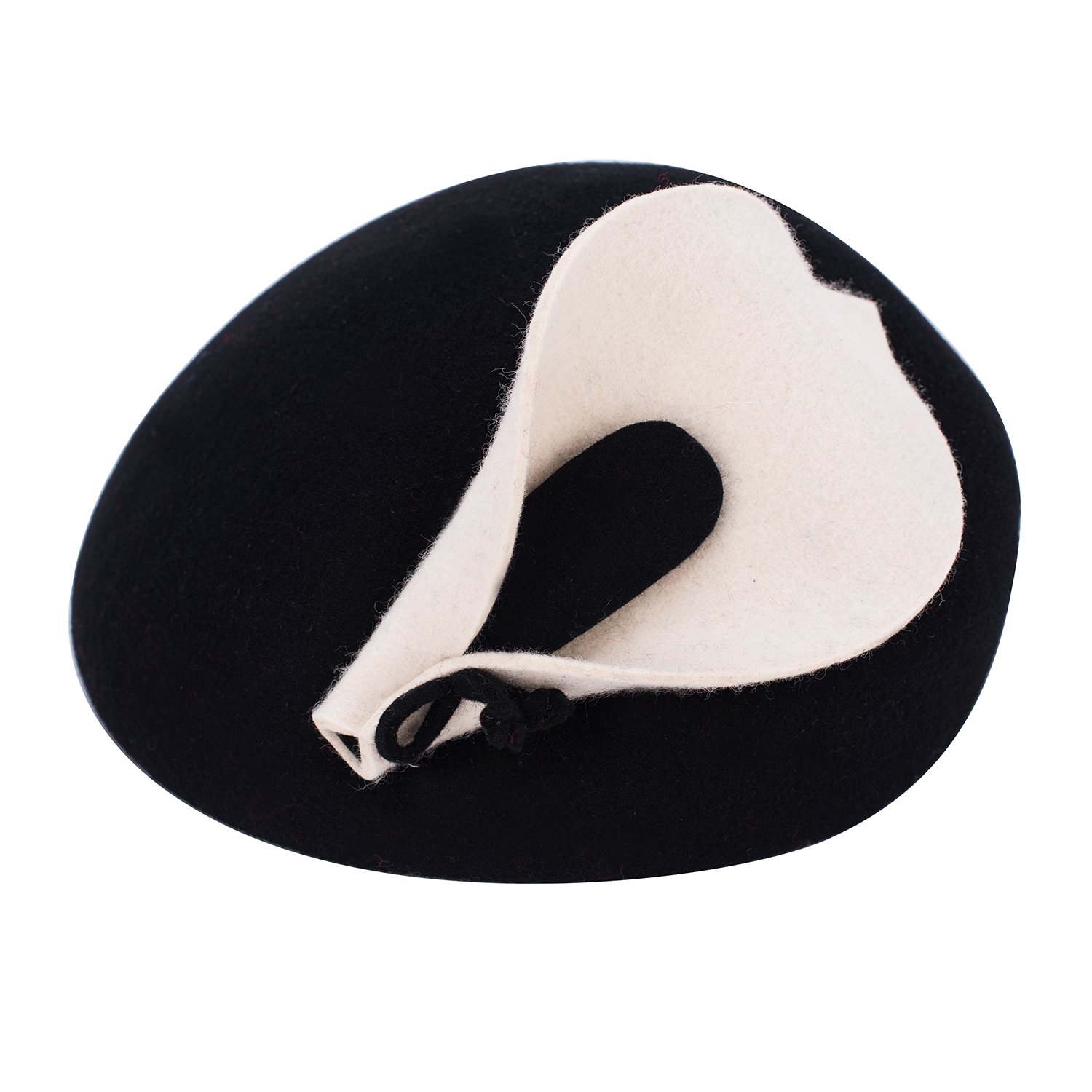 Lawliet Womens Beret Felt Wool Fascinator Cocktail Cheltenham Fesitval Hat A209 Black