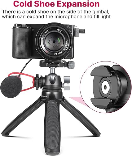 Miniatura 7 de ULANZI MT-61 Trípode de cámara profesional, trípode Trabel de fibra de carbono ligero de 68.5 pulgadas con tornillo Arca de liberación rápida de 14