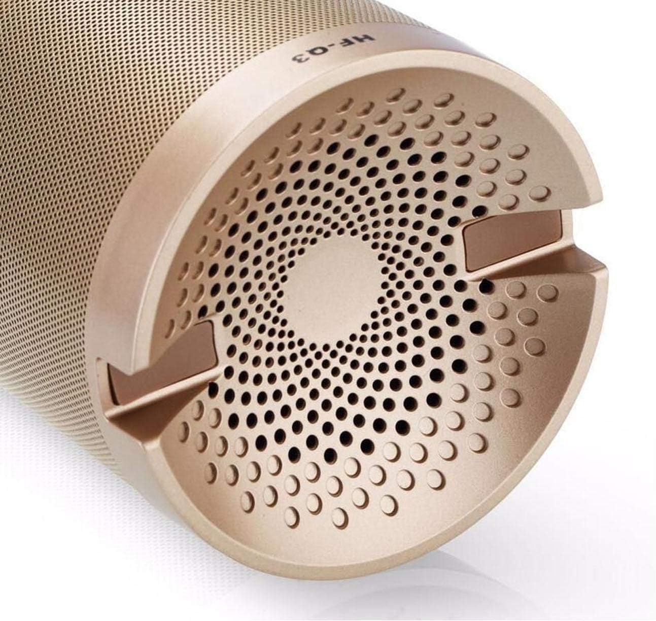 Bottom view of the HF-Q3 Wireless Bluetooth Speaker showing its various ports