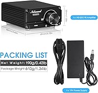Vista 8 de Nobsound Amplificador de potencia digital de 100 W de frecuencia completa Mono Channel Audio Mini Amp Altavoz para el hogar con fuente
