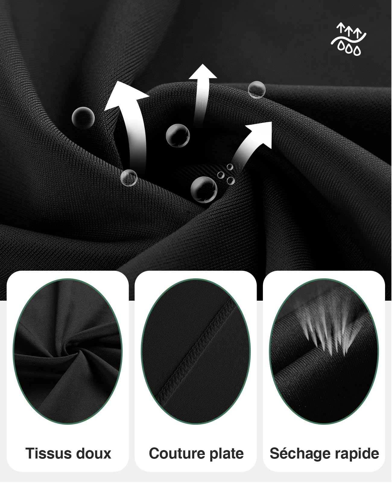Niksa Short de compression pour garçon, couche de base performante, sous-vêtement d'entraînement, short de sport avec poches latérales