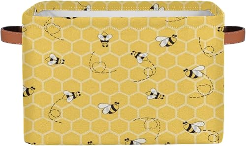 Miniatura 41 de Pardick Paquete de 2 cajas de almacenamiento plegables grandes, diseño de rosas rosas, cajas de almacenamiento decorativas de tela de lona con asas