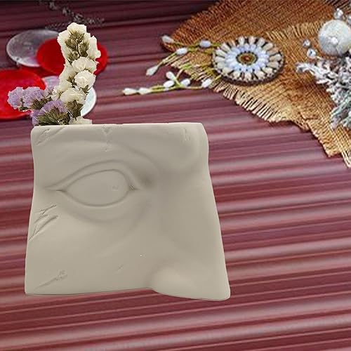 Miniatura 4 de Florero de cerámica blanco para sala de estar, estante, mesa, estantería y decoración