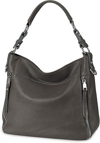 Vista 3 de YALUXE Bolsas de Hombro de Cuero Genuino Bolsos de Mano Estilo Hobo Elegantes para Mujeres Genuine Leather, Stylish