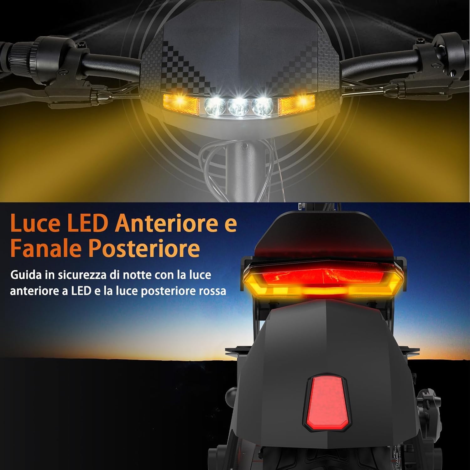 Monopattino Elettrico Adulto,Scooter Elettrico,Patinete electrico,Motore da 500W,Autonomia di 55-60 km,Carico Massimo 120KG,Pneumatici da 10",Sistema di Controllo di Doppia frenata,G2