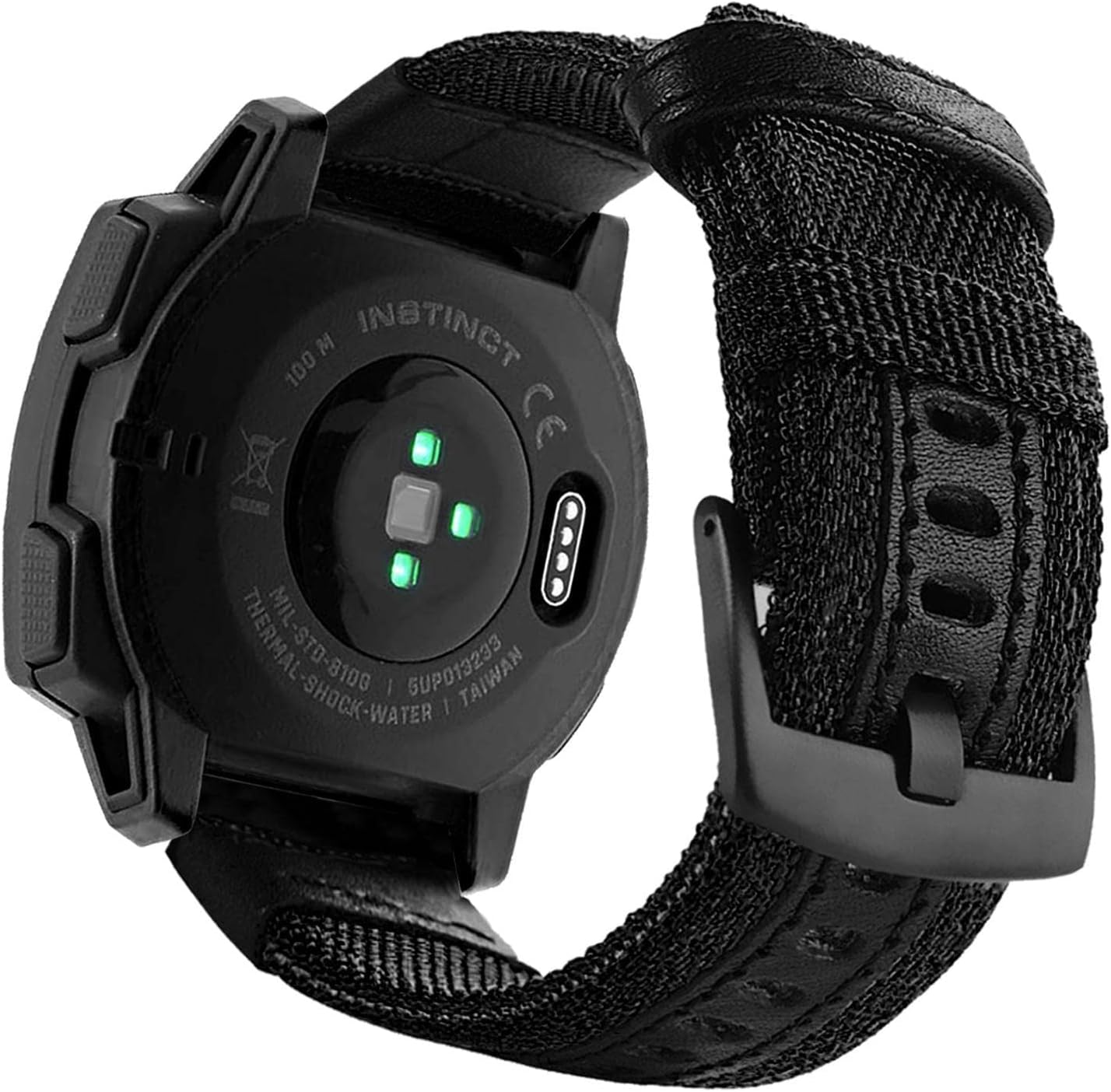 Abanen 22mm Nylon Military Style Watch Bands for Garmin Instinct/Instinct 2 Solar, Woven Fabric Durable Wristband Strap for Garmin Instinct Tactical/Tide/Esports/Instinct Solar