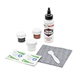 Tear Mender Premium Leather Repair Kit with Patches and Color Refinish Compound, 2 oz Bottle, TM-P-LRK
