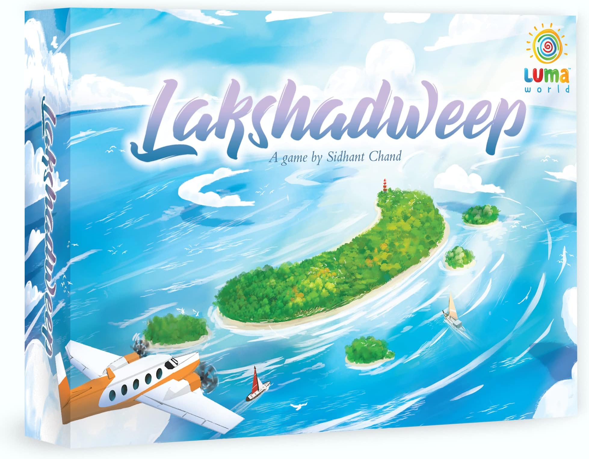 Luma World Lakshadweep 2-Player Strategy Board Game for Hours of Competitive Fun, Tile Placement Tabletop Game for Adults and Family, Advanced Game Expansions Included, Ages 10 and up, 30 minutes
