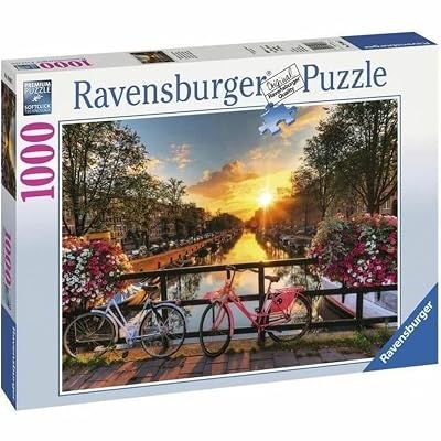 Ravensburger - Puzzle Adulte - Puzzle 1000 pièces - Vélos à Amsterdam - Adultes et Enfants à partir de 14 Ans - Puzzle de qualité supérieure - Villes & Pays - 12000662