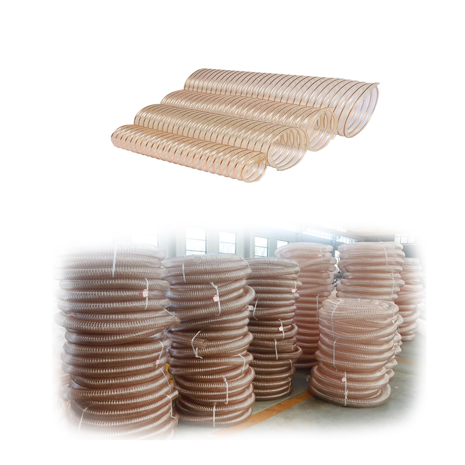 Tuyau de collecte de poussière en PU flexible gaine aspiration 210mm