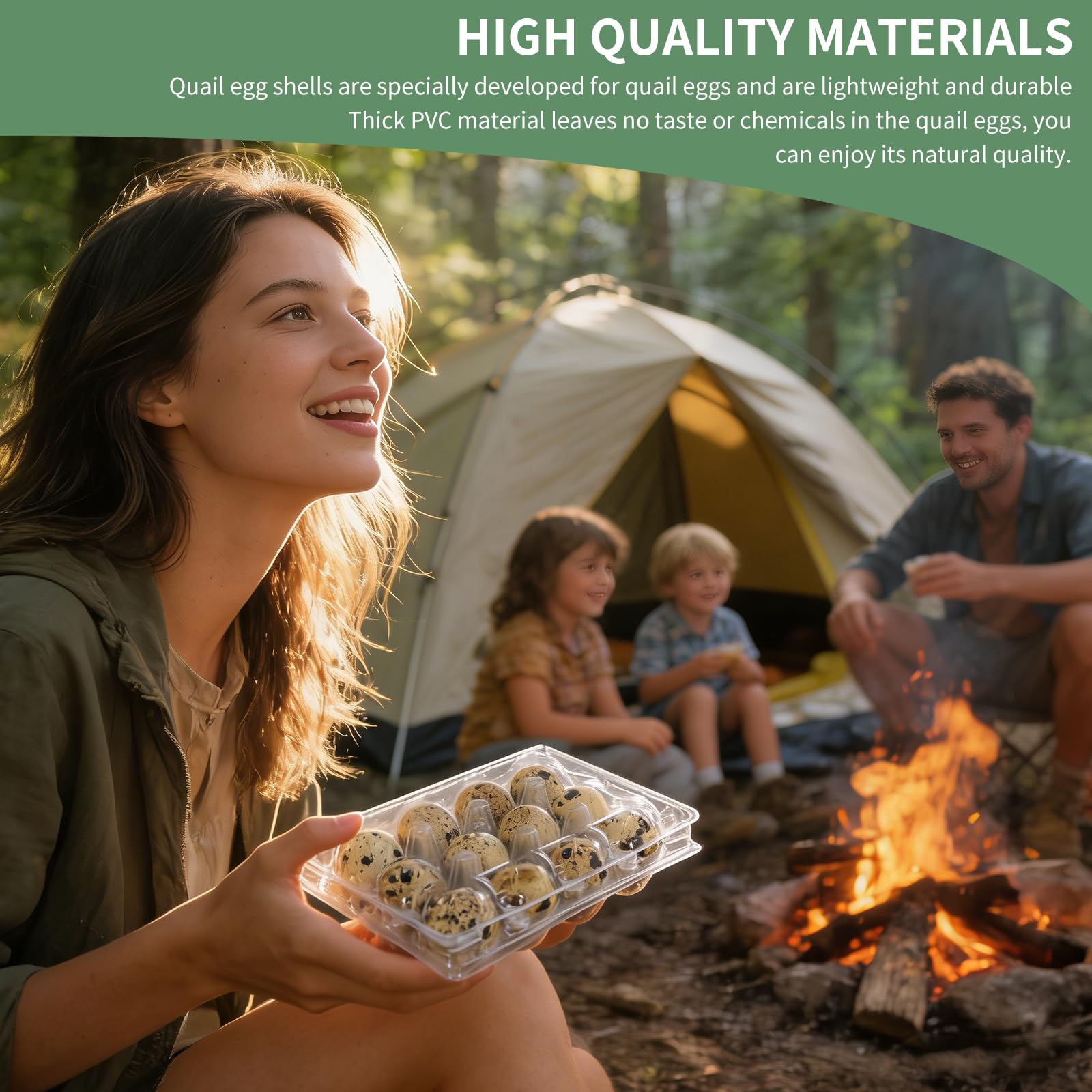 Caja Plástica para Huevos de Codorniz Reutilizable | Cajas de Almacenamiento Transparente para 12 Huevos | Ideal para Camping, Frigoríficos y Transporte | Set de 30 Unidades