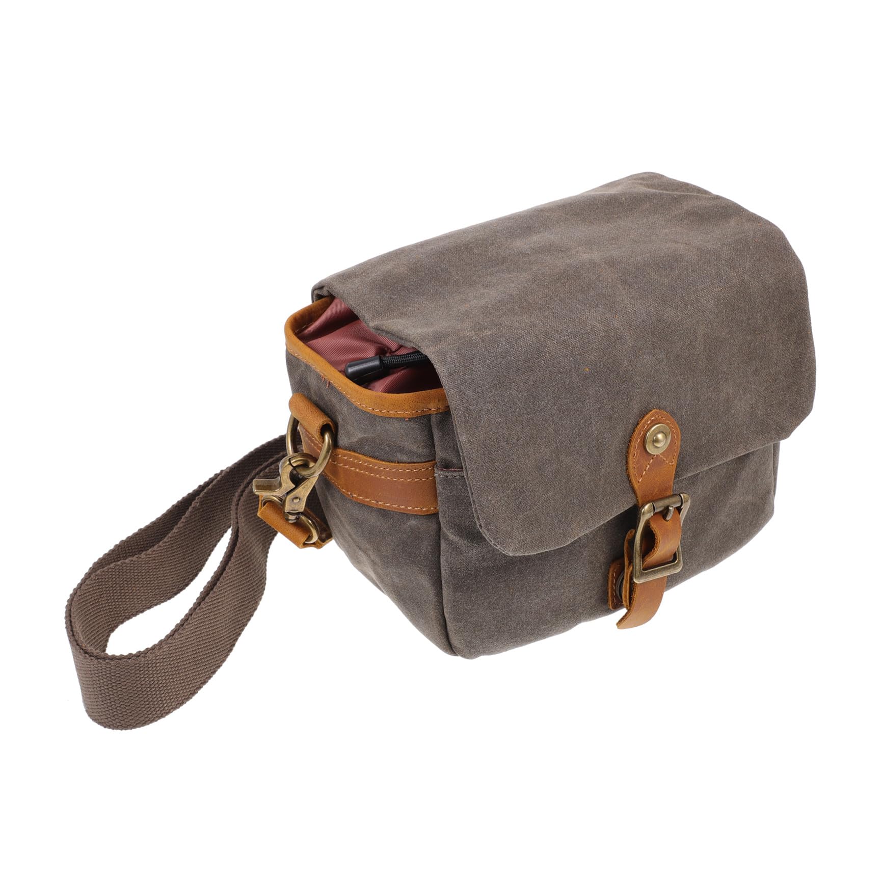 Didiseaon Borsa per Fotocamera in Tela per Reflex e Mirrorless, Custodia Tracolla Regolabile e Imbottitura Antiurto, Portatile