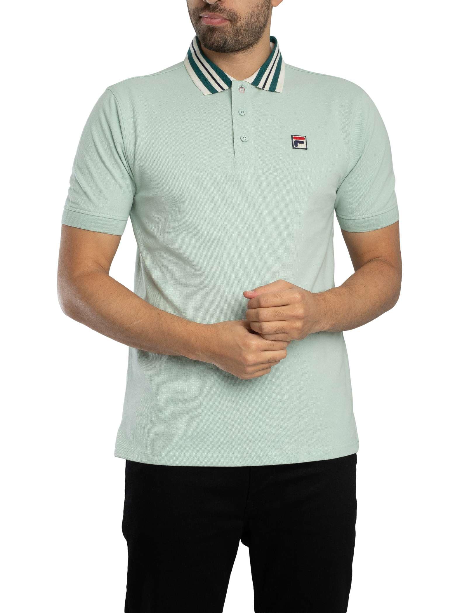 Fila Men's Surf Spray Achille Heritage Tape Basic Polo Shirt