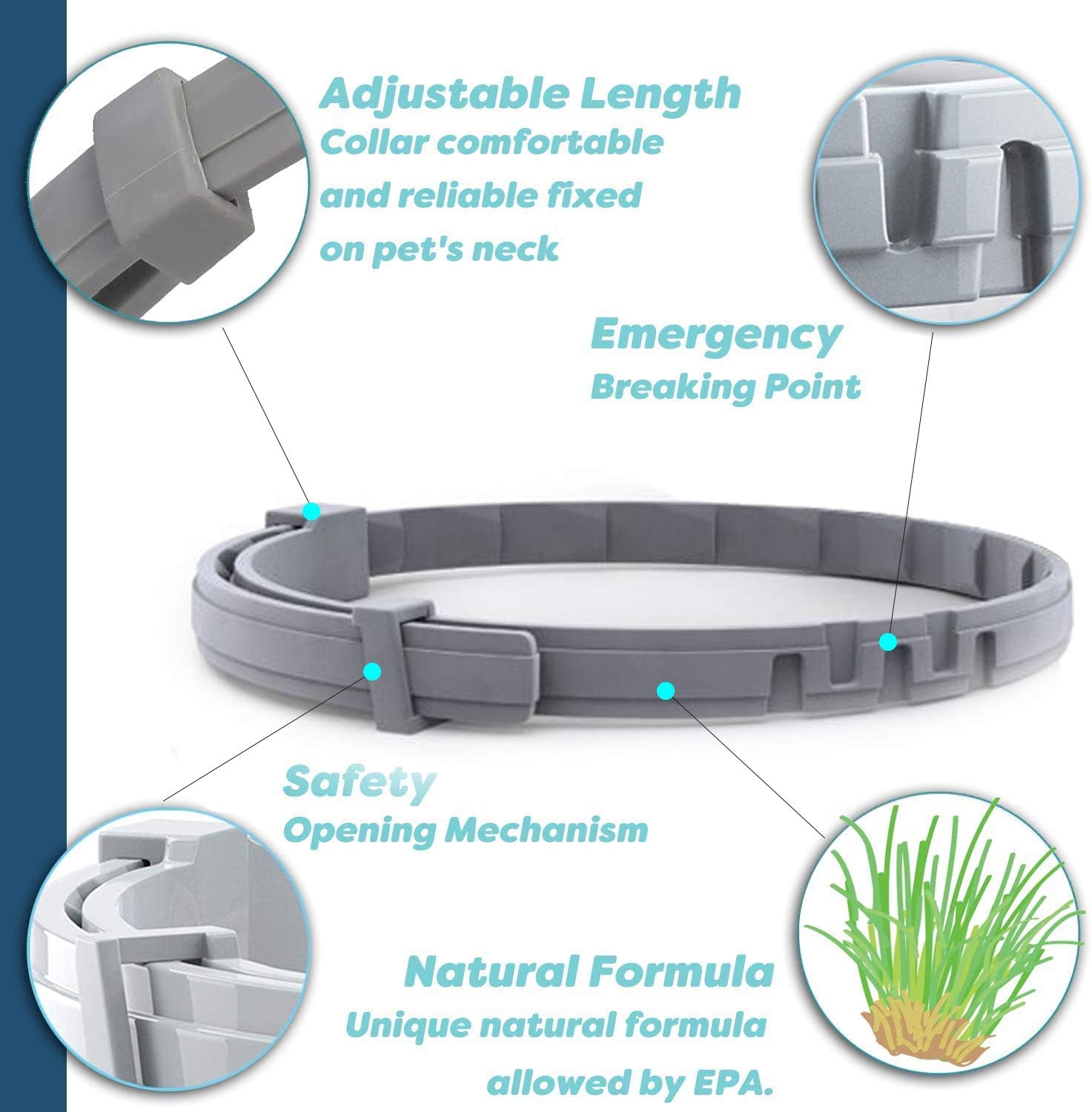 Flash Deals - 70% OFF Flea and Tick Collar for Cat, Made with Natural Plant Based Essential Oil, Safe and Effective Repels Fleas and Ticks, Waterproof, 12 Months Protection, 13.8 in (2 Packs) Best Deal Flea and Tick Collar for Cat, Made with Natural Plant Based Essential Oil, Safe and Effective Repels Fleas and Ticks, Waterproof, 12 Months Protection, 13.8 in (2 Packs)