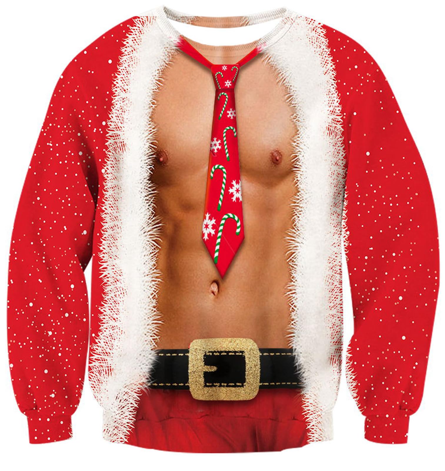 Sponsored Ad – Unsiex Ugly Christmas Jumper Sweatshirts 3D Printed Long Sleeve Funny Xmas Elf Sweater S-3XL