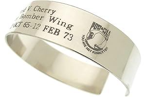 Custom MIA POW bracelet| You are not forgotten Sterling Silver Military Jewelry