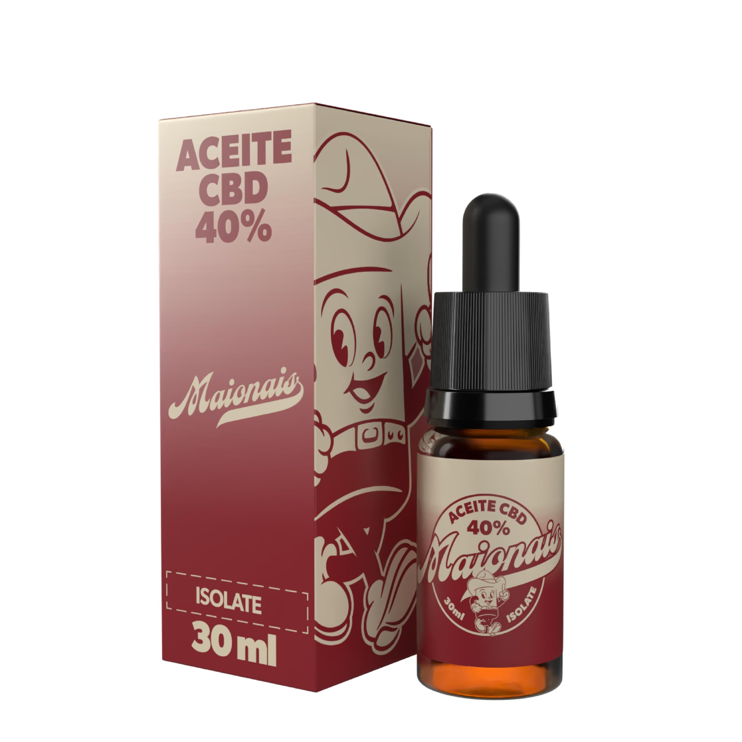 Aceite de Cañamo Isolated 40% | Máxima Potencia 30ml | Máxima Pureza | 0% THC | Oil Orgánico y Testado en Laboratorio | Certificado CPNP