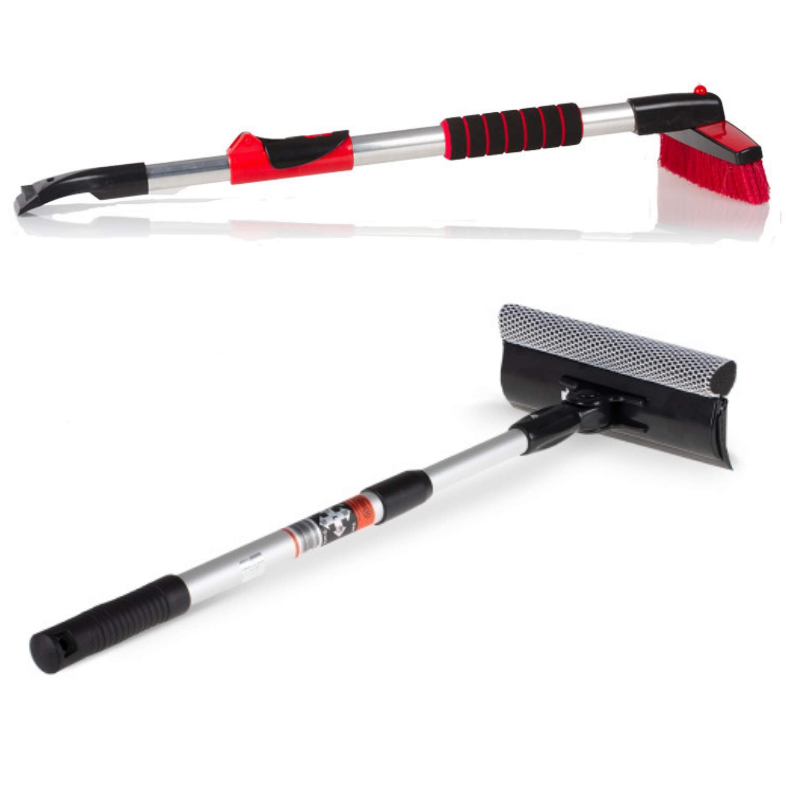 Limpiador de ventanas de coche Limpieza Combo Squeegee Esponja Cepillo de nieve Raspador de hielo multifunción