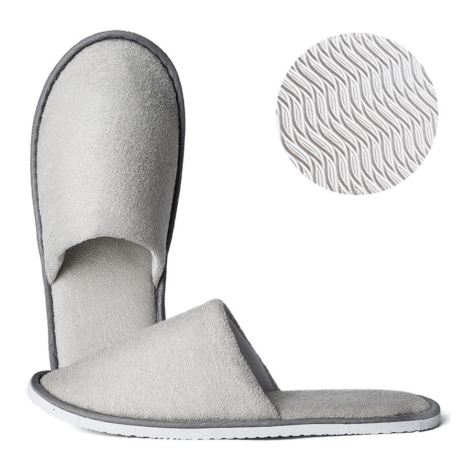 Pantofole hotel, Non Monouso pantofole ospiti lavabili Riutilizzabile ciabatte ospiti ciabatte da viaggio Anti-Slip pantofole