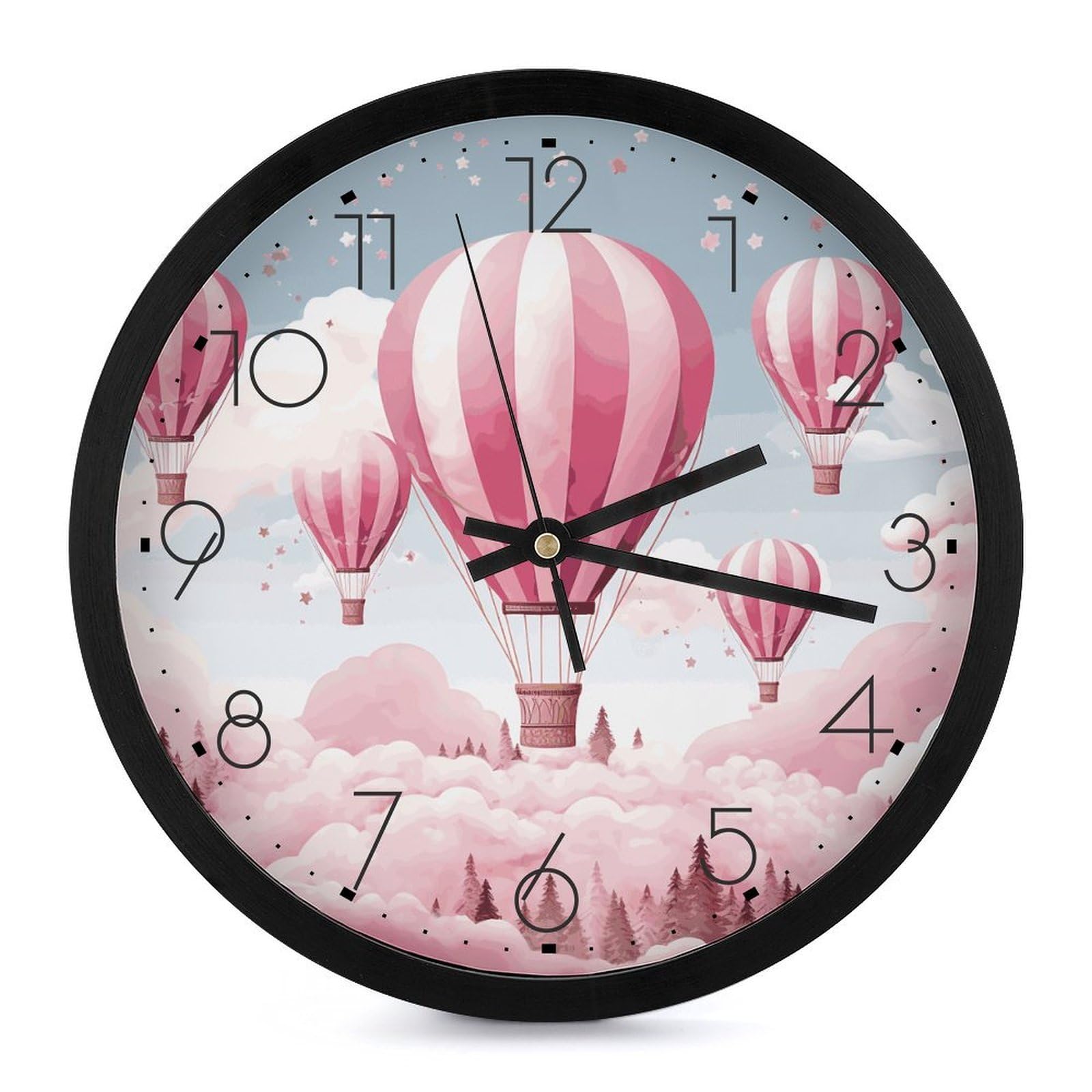 Grande horloge murale à chiffres pour en finir avec le bruit du tic-tac au salon