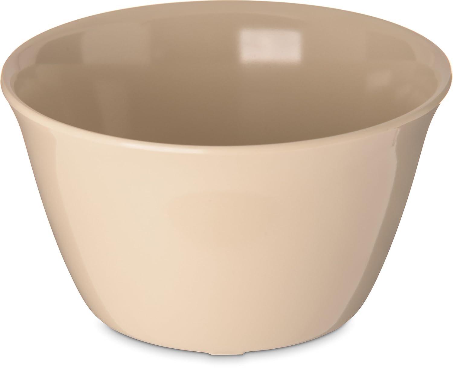 Carlisle FoodService Products Dallas Ware Reusable Plastic Bowl Bouillon Bowl Cup for Home and Restaurant, Melamine, 7.5 Ounces, Tan, (Set of 12)