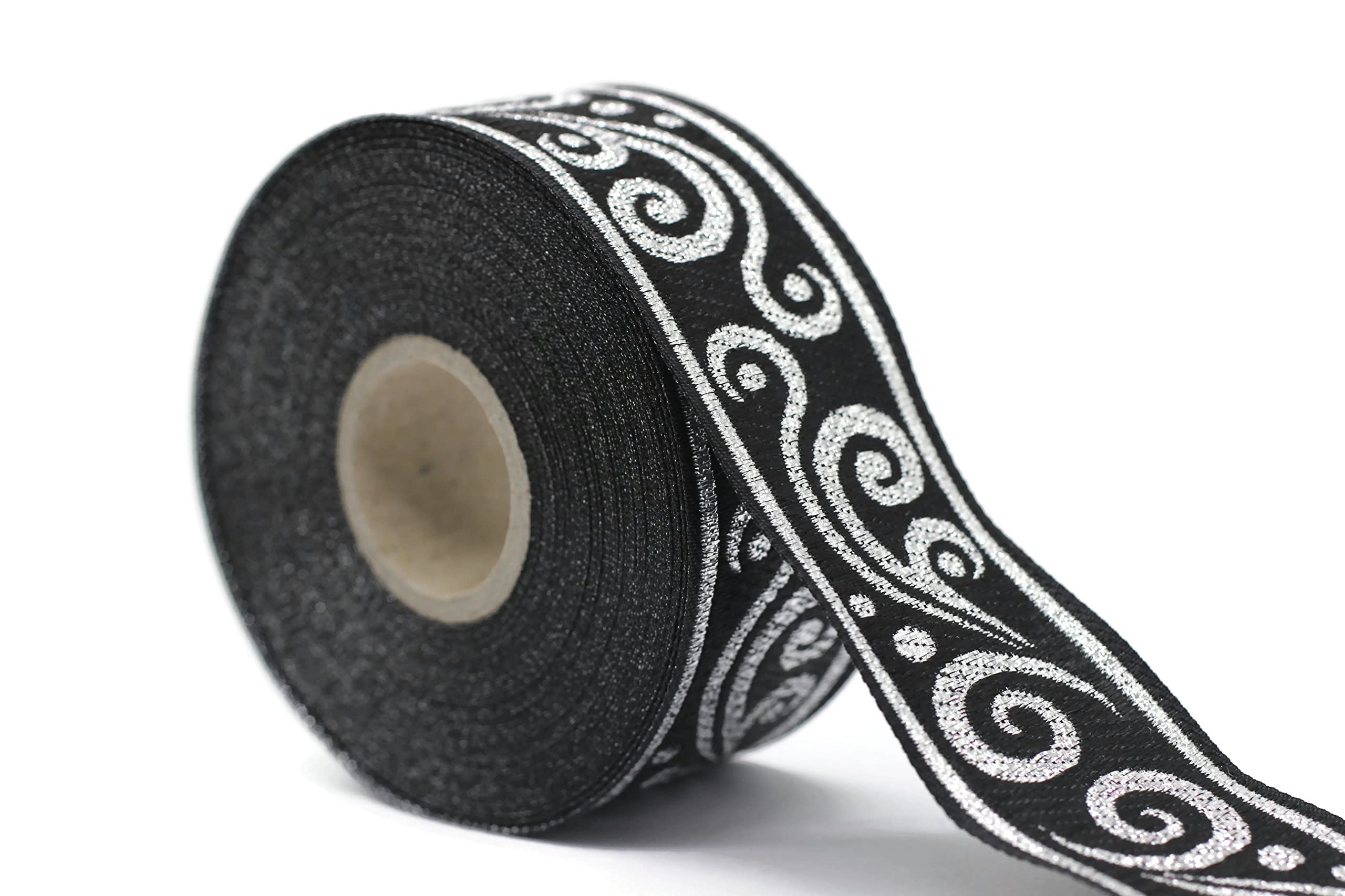 Shoulder ribbon jacquard dress/LE’RURE Amazon.com: 11 Yard 0.86 inches Wide Metallic Silver Renaissance