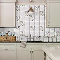 Vista 50 de Alwayspon Adhesivo de vinilo autoadhesivo para despegar y pegar, transferencias de azulejos de pared autoadhesivos pegatina decorativa